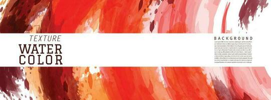 Fresh orange surface of splash watercolor banner vector