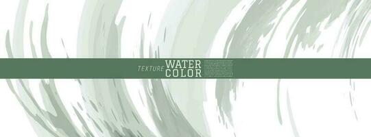 Green Earth tone watercolor splash background vector