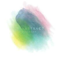 Abstract Rainbow watercolor brush background vector