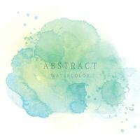 Light green abstract watercolor background vector