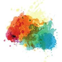 Colorful splash stain watercolor background vector