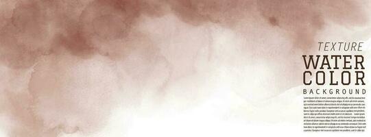 Abstract chocolate brown surface of watercolor vector