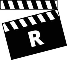 R movie rating sign vector