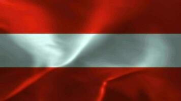 winken Stoff Textur Flagge von Österreich Satin- Animation video