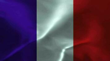 waving fabric texture flag of France satin animation video