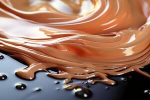 Foundation liquid elements splash. Fluid cosmetic cream or cosmetic make-up creamy product concept by photo
