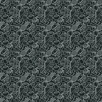 Seamless food pattern. Drawn food background vector