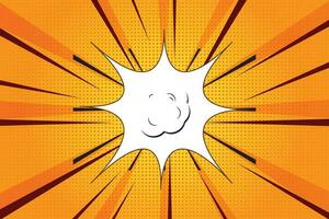 Comic Style Sun Ray Zoom Speed Line abstract background vector