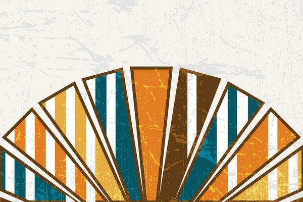 Motion Zoom Line vintage rays sunburst retro background With Grunge style