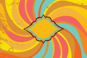 Motion Zoom Line vintage rays sunburst retro background With Grunge style vector