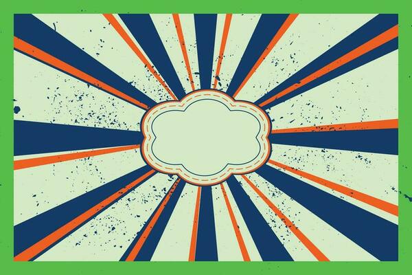Motion Zoom Line vintage rays sunburst retro background With Grunge style