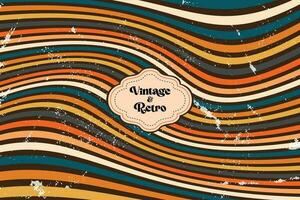 Motion Zoom Line vintage rays sunburst retro background With Grunge style vector