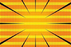 Comic Style Sun Ray Zoom Speed Line abstract background vector