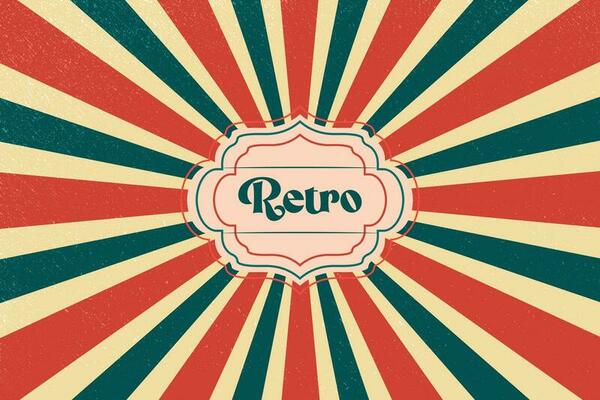 Motion Zoom Line vintage rays sunburst retro background With Grunge style