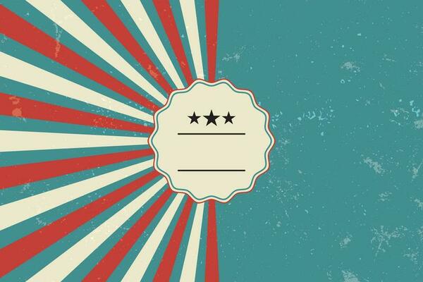 Motion Zoom Line vintage rays sunburst retro background With Grunge style