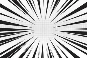 Hand Drawn Comic Abstract Motion Speed Line Zoom Effect Backgroundd vector