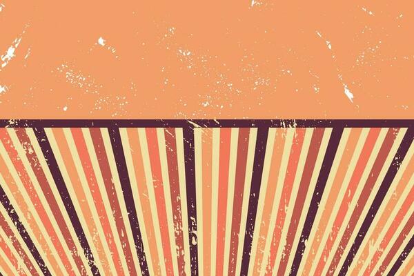 Motion Zoom Line vintage rays sunburst retro background With Grunge style