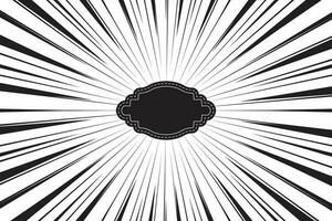 Hand Drawn Comic Abstract Motion Speed Line Zoom Effect Backgroundd vector