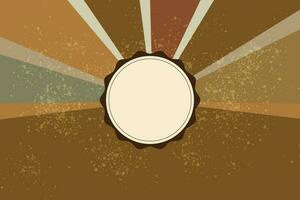 Motion Zoom Line vintage rays sunburst retro background With Grunge style vector