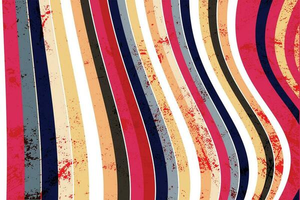 Motion Zoom Line vintage rays sunburst retro background With Grunge style