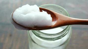 a spoon full of coconut oil video