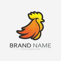 chicken logo  rooster and hen logo for poultry farming  animal logo vector illustration design