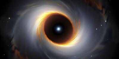 Black Holes. The Mysterious Objects of Outer Space. Abstract Space Wallpaper. photo