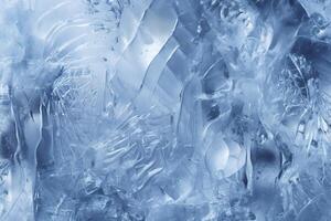 Abstract ice textures on car window in winter. Frosted Glass and Ice. A Textured Look. backgrounds and textures concept. AI Generative photo