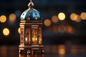 Eid mubarak and ramadan kareem greetings with islamic lantern and mosque. Eid al fitr background. Eid al fitr background of window concept by photo