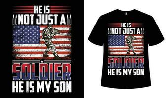 USA Veteran t-shirt Design Template Vector Image.