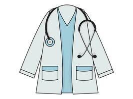 Doctor's Coat Icon vector