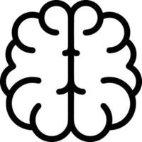 Brain idea symbol icon vector image. Illustration of the creative intelligence think design image