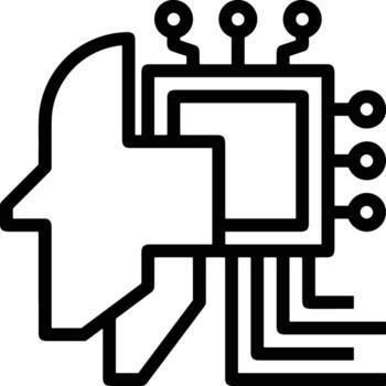 Brain idea symbol icon vector image. Illustration of the creative intelligence think design image