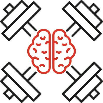 Brain idea symbol icon vector image. Illustration of the creative intelligence think design image