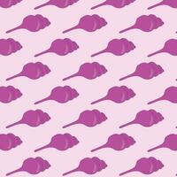 Pink Shell Seamless Pattern Fabulous Background vector