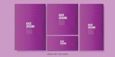 Background Gradient Abstract Geometric Flyer and Social media Bundle Set vector