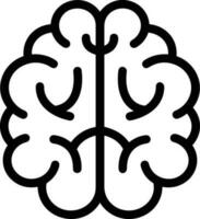 Brain idea symbol icon vector image. Illustration of the creative intelligence think design image