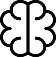 Brain idea symbol icon vector image. Illustration of the creative intelligence think design image