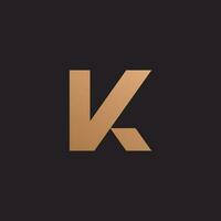 Letter k logo vector template, Creative K Letter initial logo design