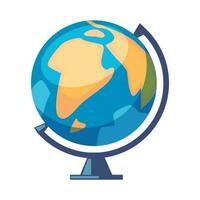 Vector globe icon isolated on background