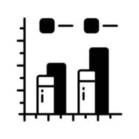 Carefully crafted icon of bar chart in trendy style, premium vector design
