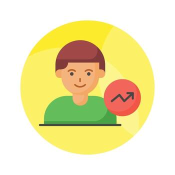 Data scientist vector design isolated on white background, premium icon