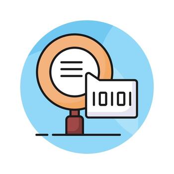 Creative icon of binary search in modern style, ready to use vector