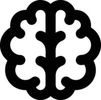 Brain idea symbol icon vector image. Illustration of the creative intelligence think design image