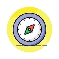 An amazing vector design of compass in modern style, navigation tool icon