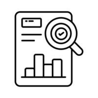 Grab this beautiful audit report icon in trendy style, ready to use icon vector