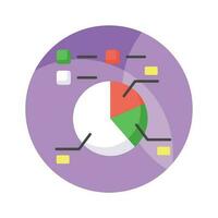 Grab this carefully crafted icon of Pie Graph, business analysis vector