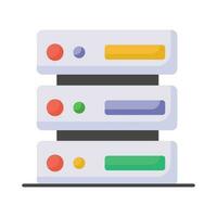 Check this beautifully designed icon of data server in modern style vector