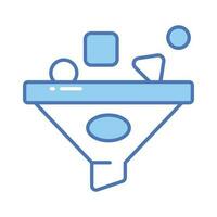 Data filtering vector design in trendy style, concept icon of data extraction