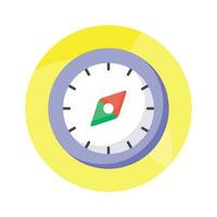 An amazing vector design of compass in modern style, navigation tool icon